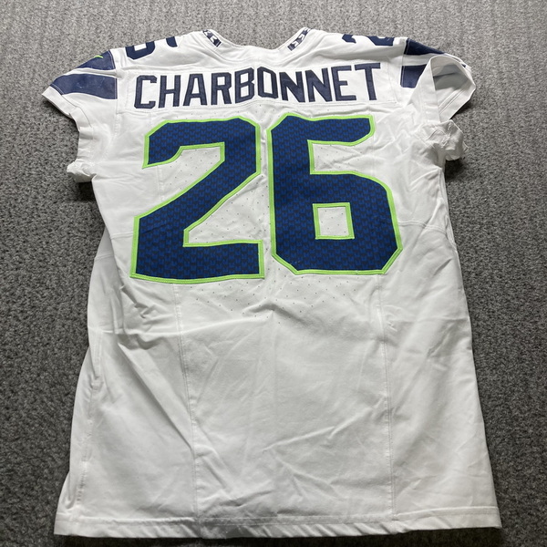 Crucial Catch - Seahawks Zach Charbonnet Game Worn Jersey (10/20/2024) S...