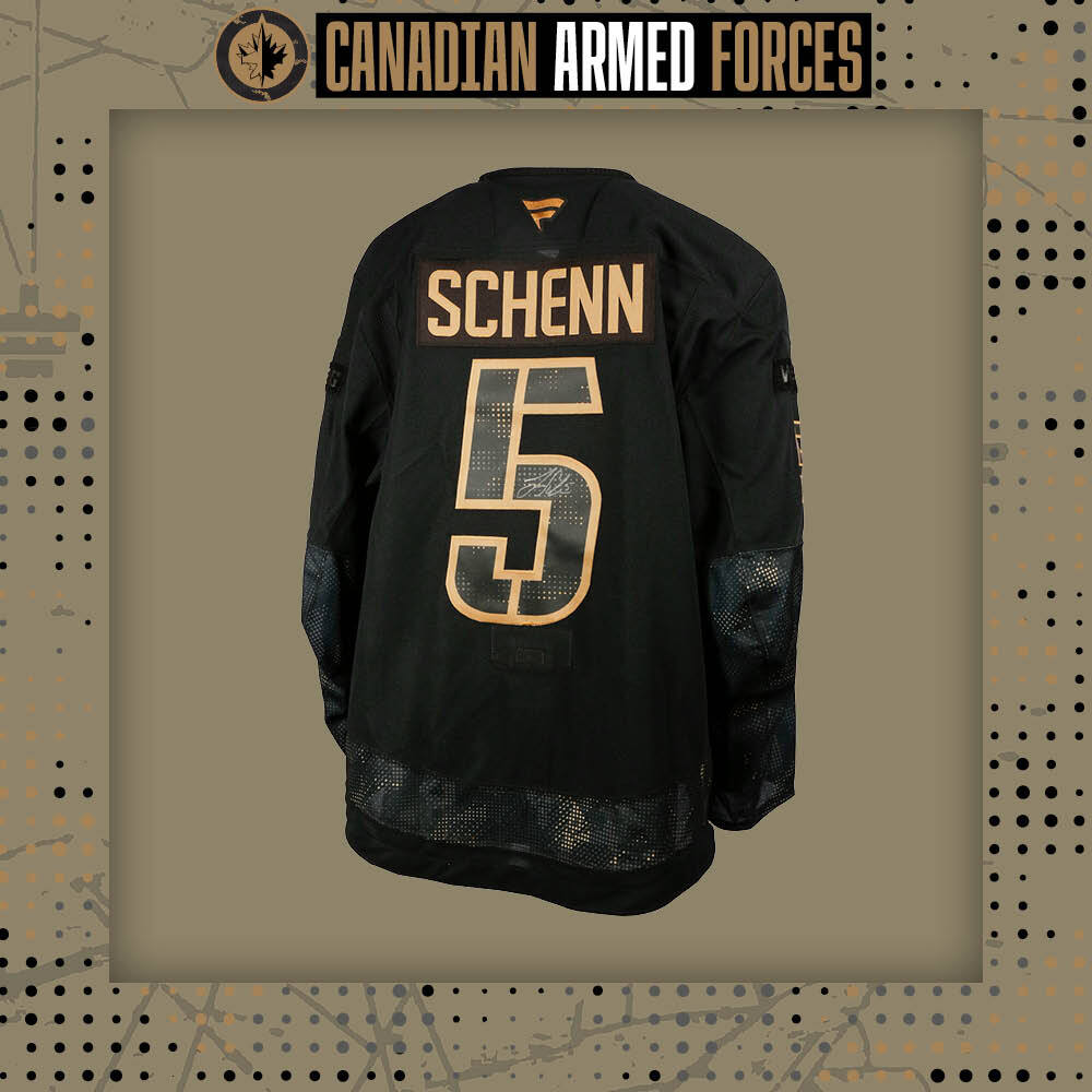 Luke Schenn #5 Team Issued Limited Edition Autographed Canadian Armed Forces Jersey