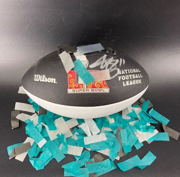 NFL - Eagles AJ Brown Signed Commemorative Super Bowl LIX Panel Ball Wit...