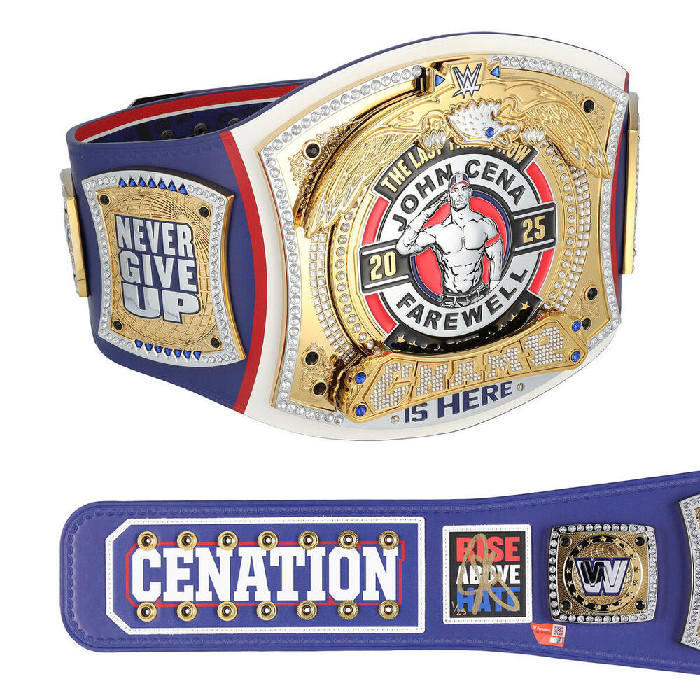 John Cena WWE Autographed 2025 Farewell Tour 2025 SummerSlam Replica Title Belt - #1 of a Limited Edition of 25