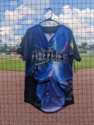 Columbia Fireflies Star Wars Game Worn Jersey: Rylan Kaufman #51 - Size: 44