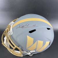 HOF - Commanders Darrell Green Signed Replica Slate Speed Helmet with HO...