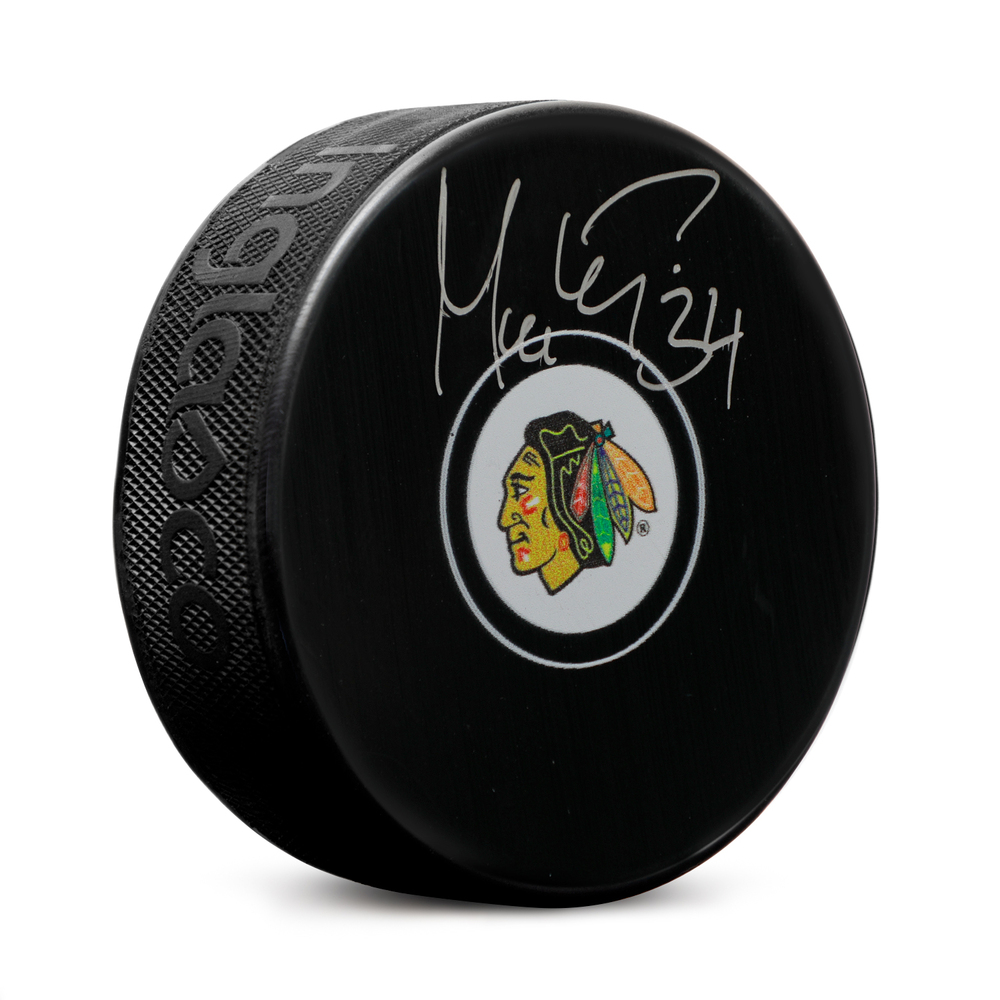 Petr Mrazek Autographed Chicago Blackhawks Hockey Puck