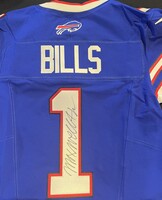Maxwell Hairston Signed Bills Draft Jersey- first team jersey signed aft...