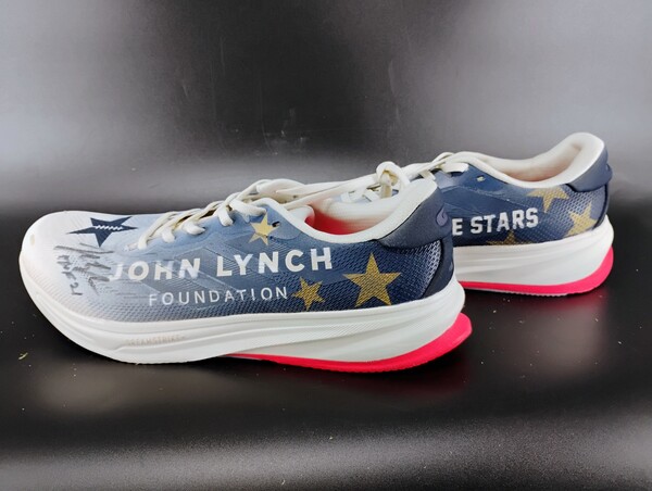 MCMC - 49ers John Lynch Signed Game Worn Custom Shoes 2025 Season Size 1...