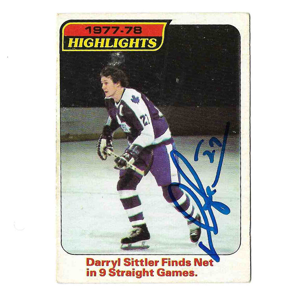 Darryl Sittler Autographed 1978-79 O-Pee-Chee Hockey Card