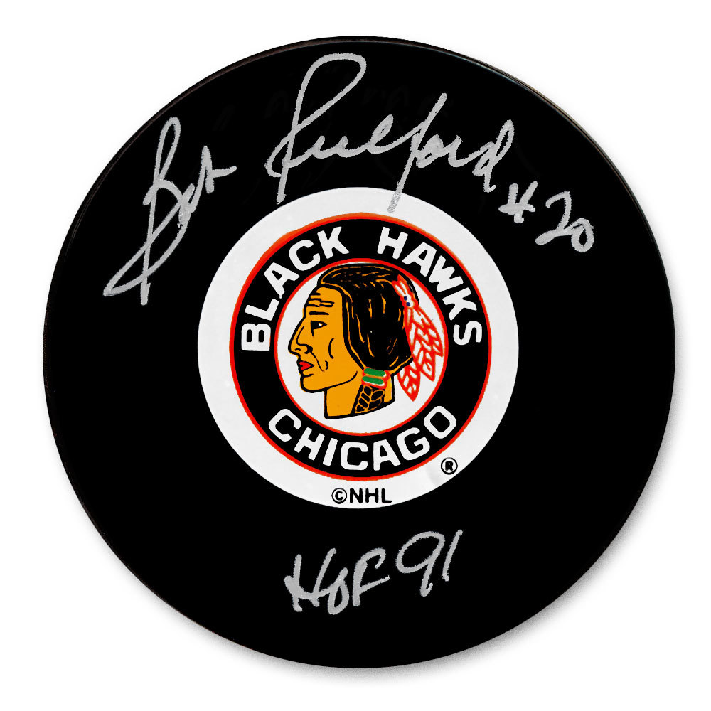 Bob Pulford Chicago Blackhawks HOF Autographed Puck