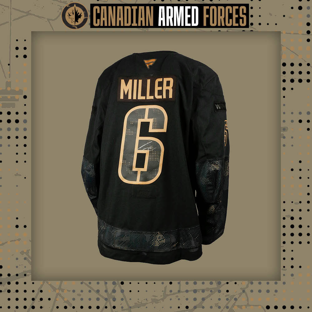 Colin Miller #6 Team Issued Limited Edition Autographed Canadian Armed Forces Jersey