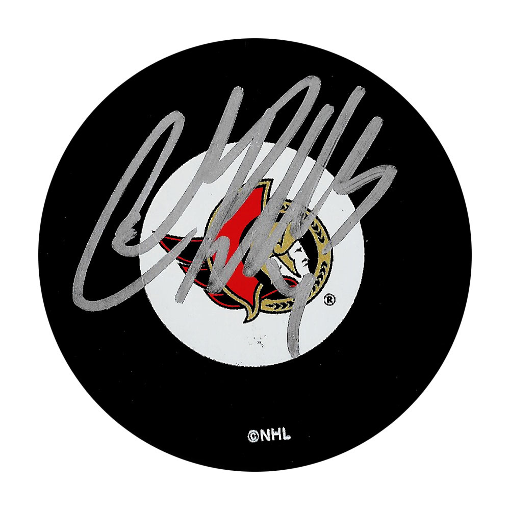 Chris Phillips Autographed Ottawa Senators Puck