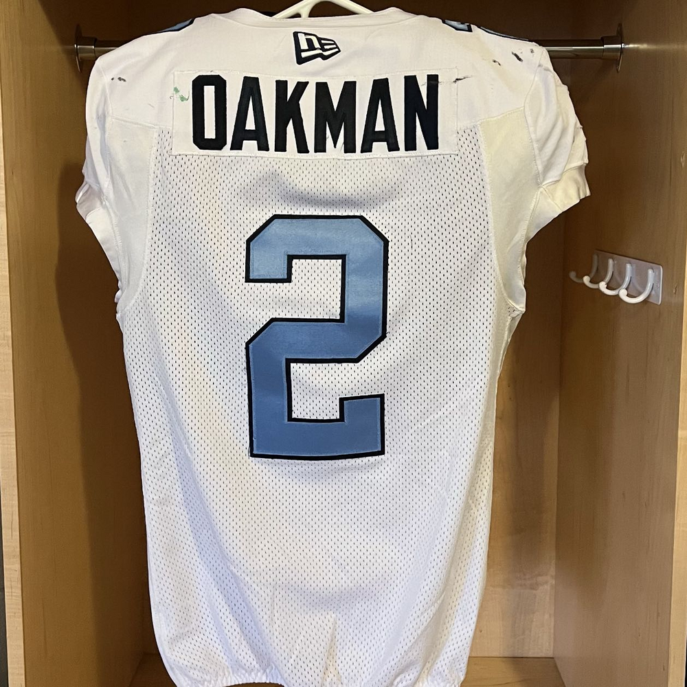 2 Shawn Oakman 2022 Championship Season Game Worn Jersey (White