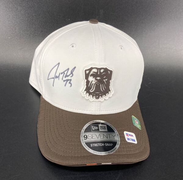 HOF - Browns Joe Thomas Signed 2025 Training Cap Hat