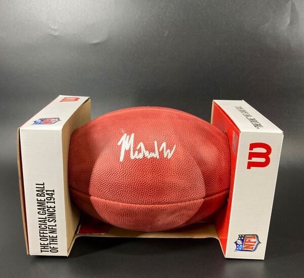 NFL - Cardinals Michael Wilson Signed Authentic Football