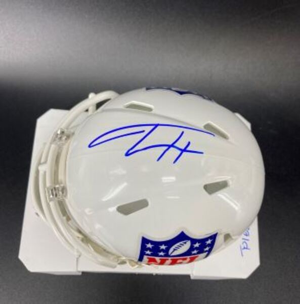 NFL - Cowboys Jalen Tolbert Signed NFL Shield Mini Helmet