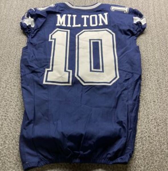STS - Cowboys Joe Milton Game Worn Jersey (12/25/2025) Size 44 With Chri...
