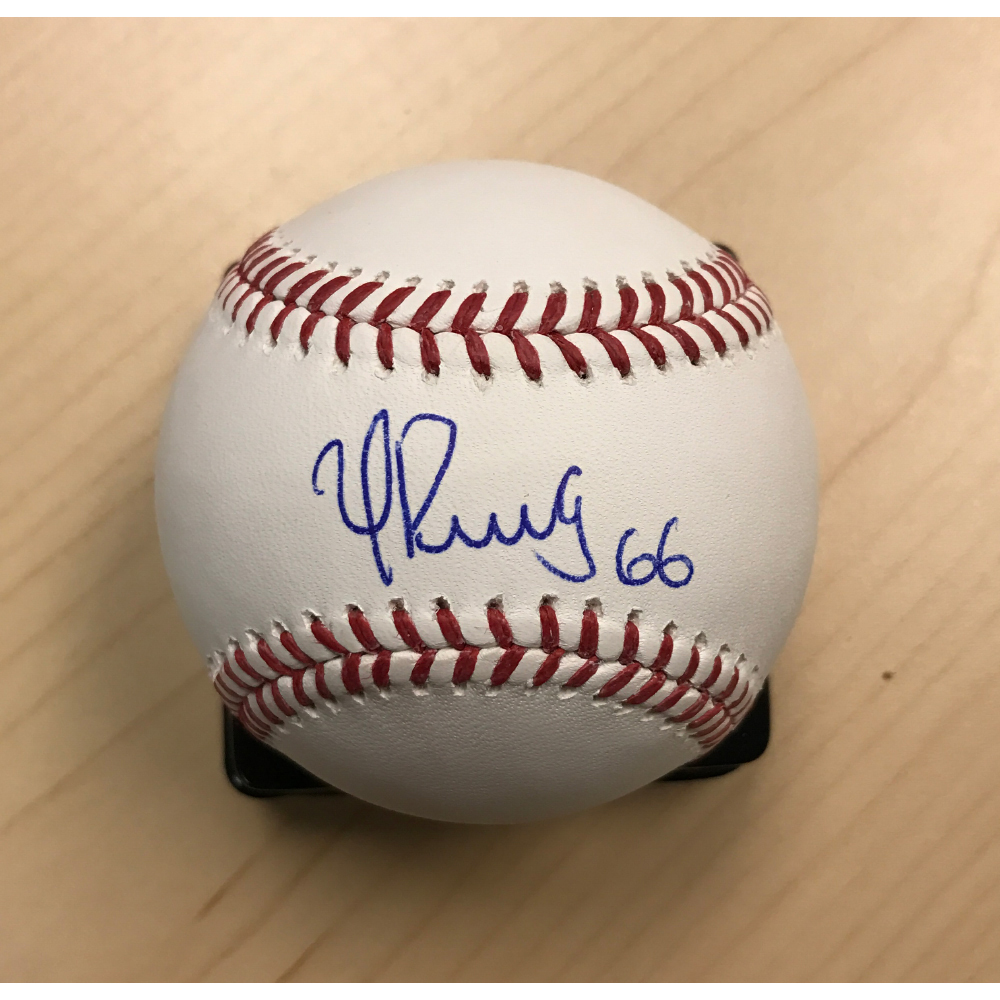 LA Dodgers Foundation Memorabilia Menu: Yasiel Puig Autographed