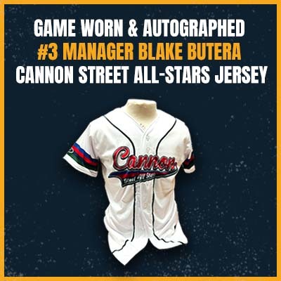 1955 Cannon Street All-Stars Replica Jersey #3 - Manager Blake Butera