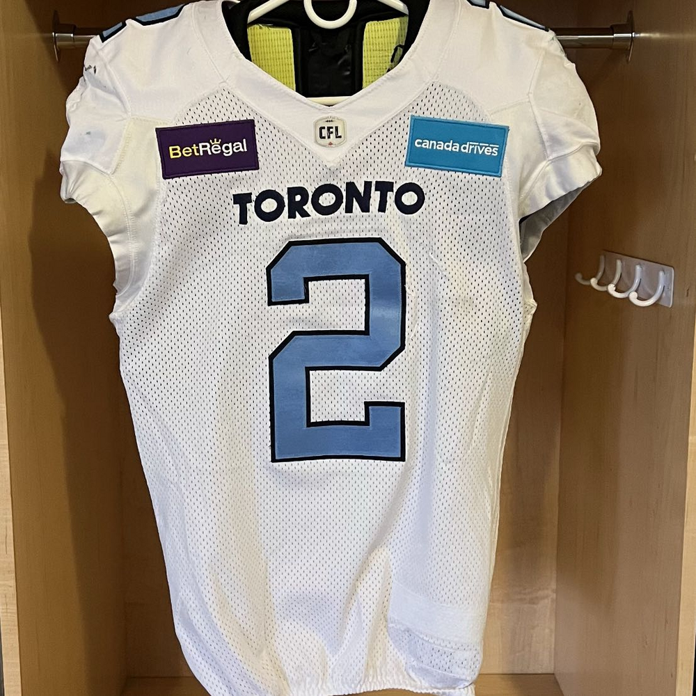 2 Shawn Oakman 2022 Championship Season Game Worn Jersey (White