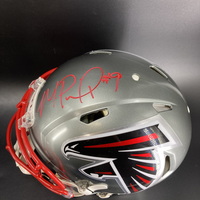 Red Cross - Falcons Michael Penix Jr. Signed Authentic Flash Speed Helmet