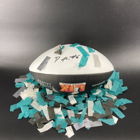 NFL - Eagles DeVonta Smith Signed Commemorative Super Bowl LIX Panel Bal...