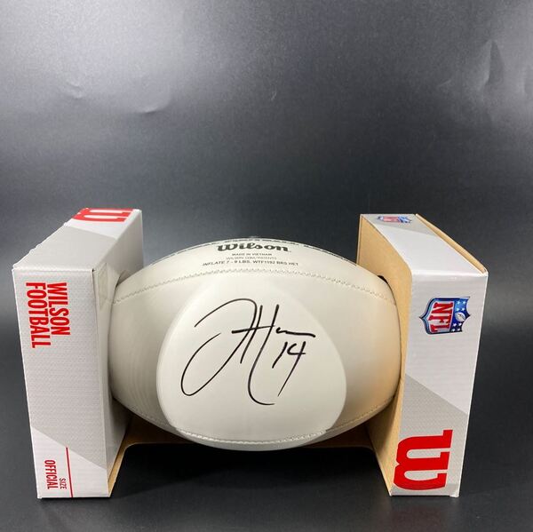 NFL - Saints Jake Haener Signed Authentic Panel Ball