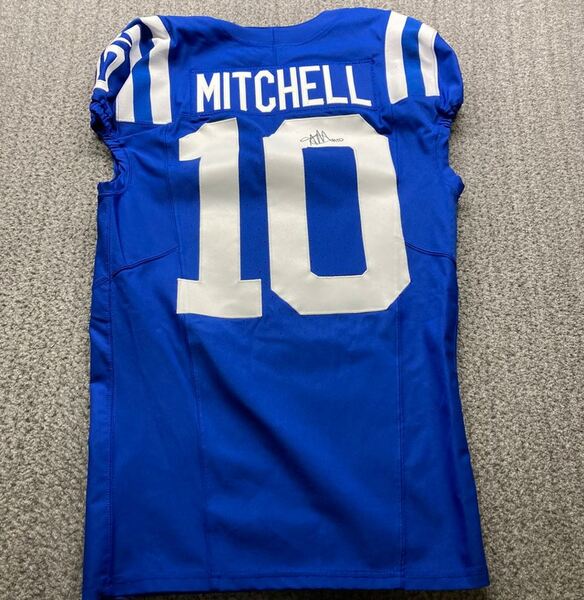 STS - Colts Adonai Mitchell Signed Game Issued Jersey 2024 Season Size 40