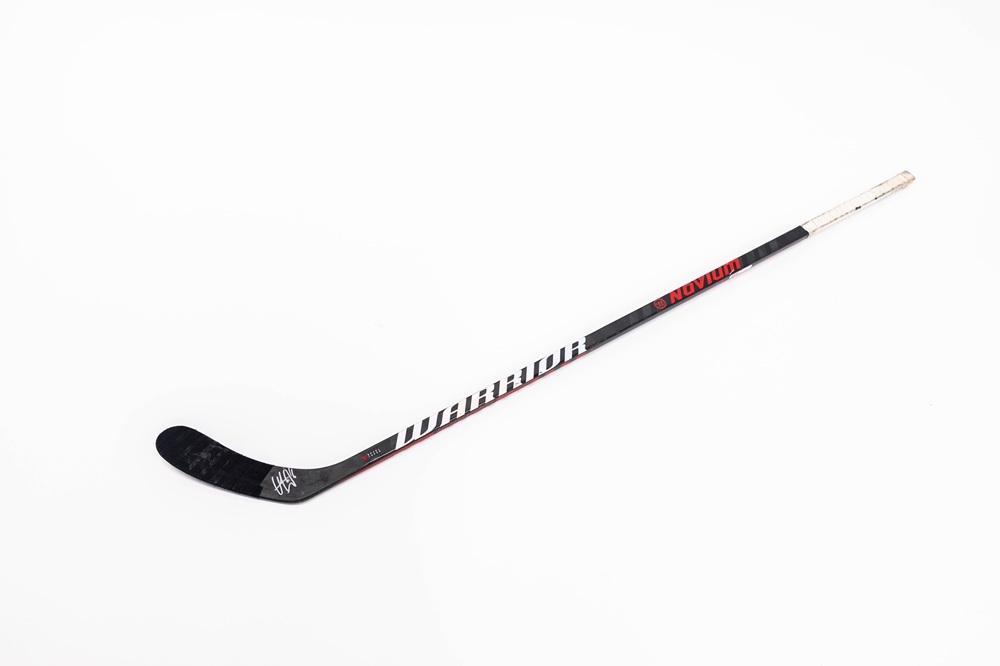 Signed and Game-Used Warrior Stick by #16 Vincent Trocheck