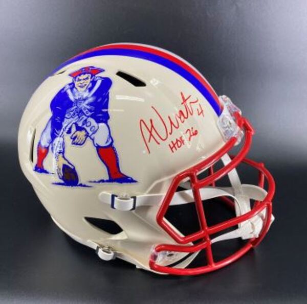 Legends - Patriots Adam Vinatieri Signed Replica Retro Helmet