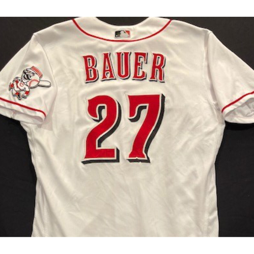 Trevor Bauer -- 2020 Home White Jersey -- Team Issued -- Size 44