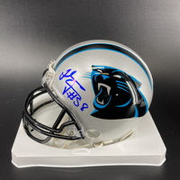 Panthers - Thomas Davis Signed Mini Helmet