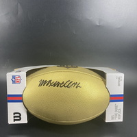 NFL - Bills Maxwell Hairston Signed Gold Composite Football