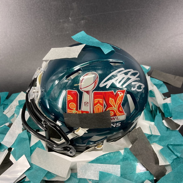 Eagles - Cooper DeJean Signed Commemorative Super Bowl LIX Mini Helmet W...