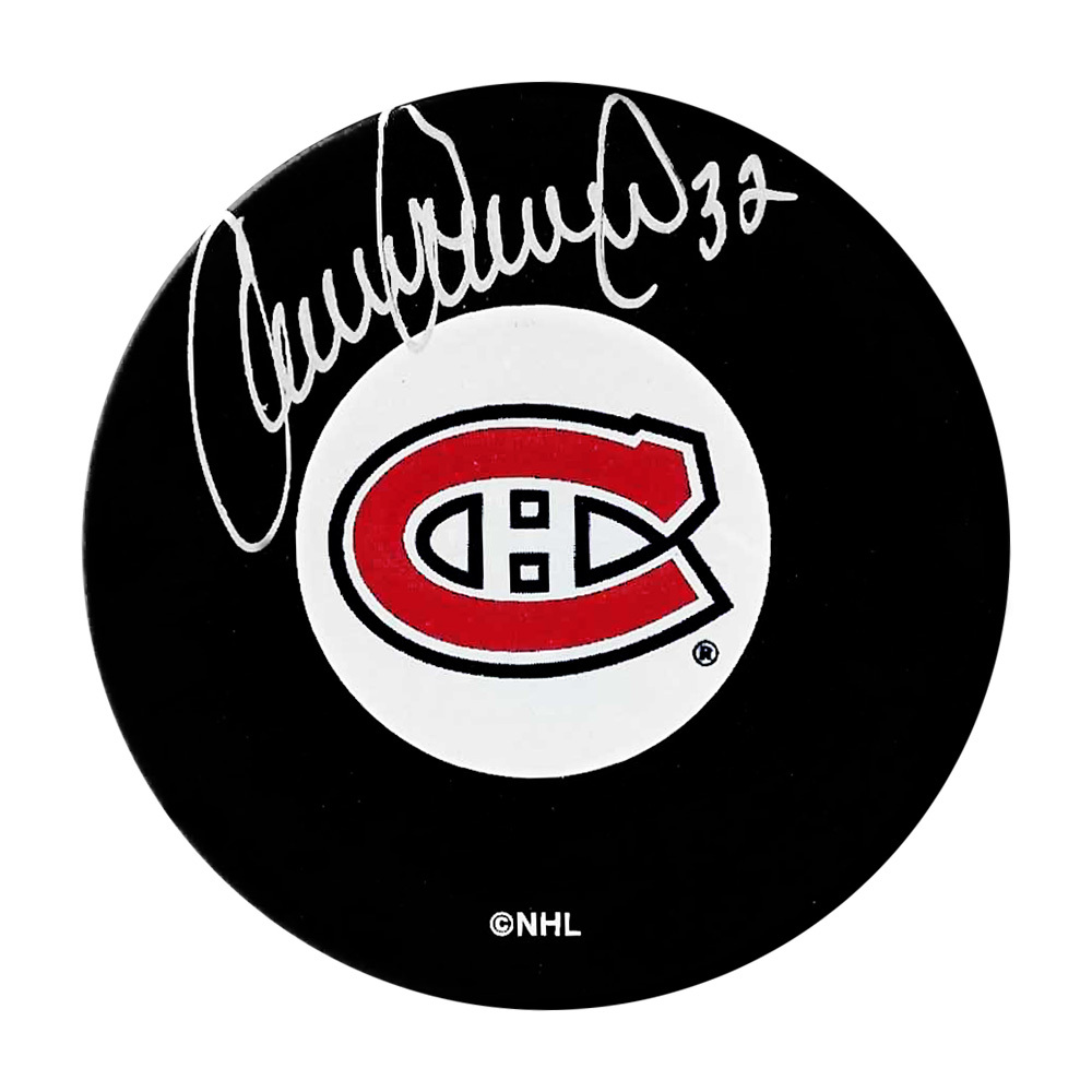 Claude Lemieux Autographed Montreal Canadiens Puck