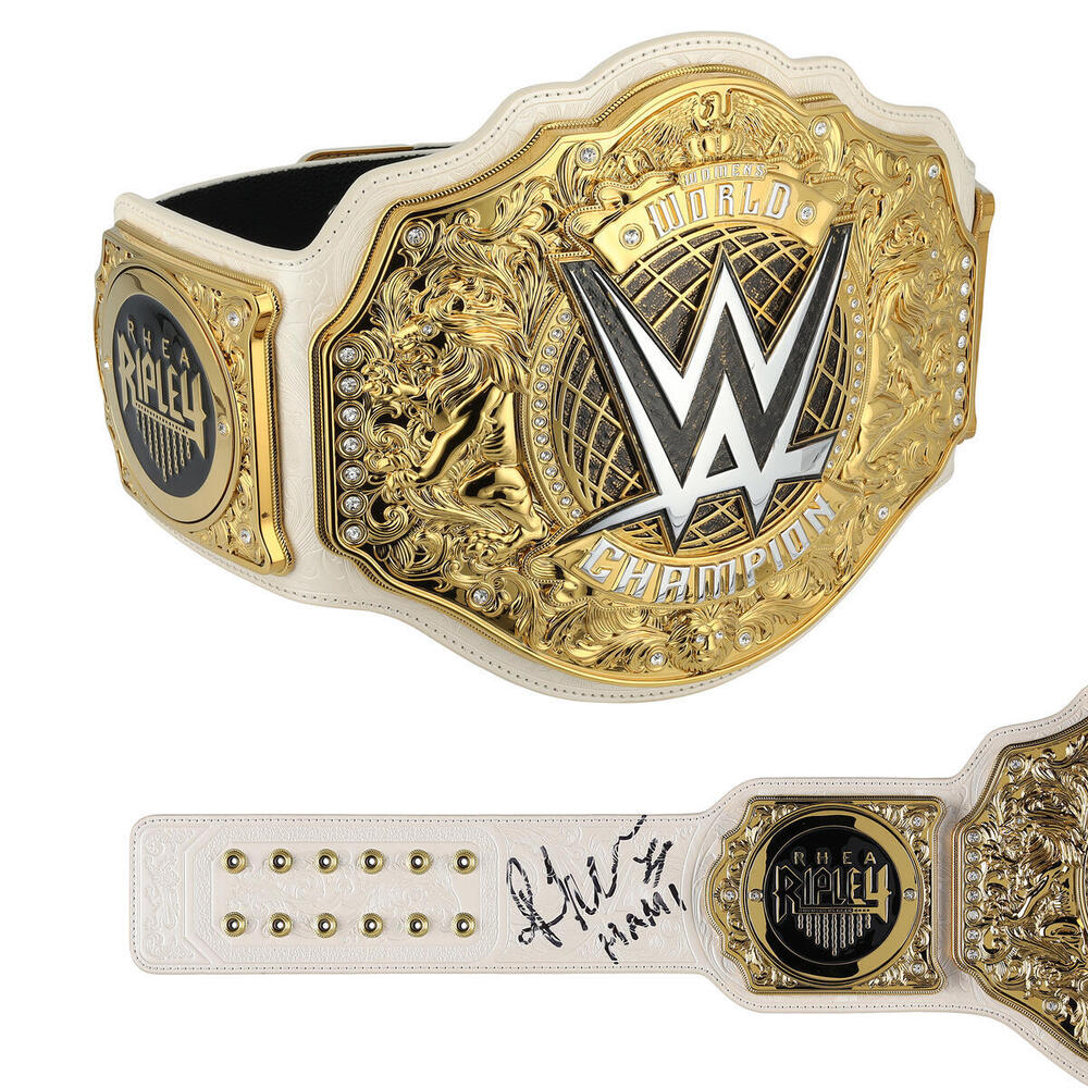 Rhea Ripley WWE Autographed Women's World Replica Title Belt with 'Mami