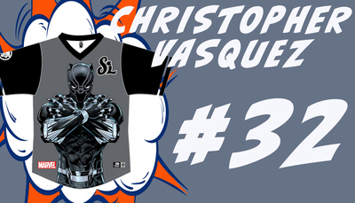 Marvel Superhero Jersey #32 Christopher Vasquez
