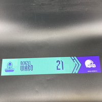 NFL - Browns Denzel Ward Special Edition 2022 Pro Bowl Nameplate 3 of 3