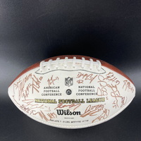 NFL - Patriots Multi Signed Panel Ball With Patriots Logo Signed By Over...