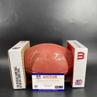 Red Cross - Falcons Tucker Fisk Signed Authentic Football