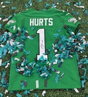 Eagles Authentic Kelly Green Jersey signed by SB LIX MVP Jalen Hurts - F...