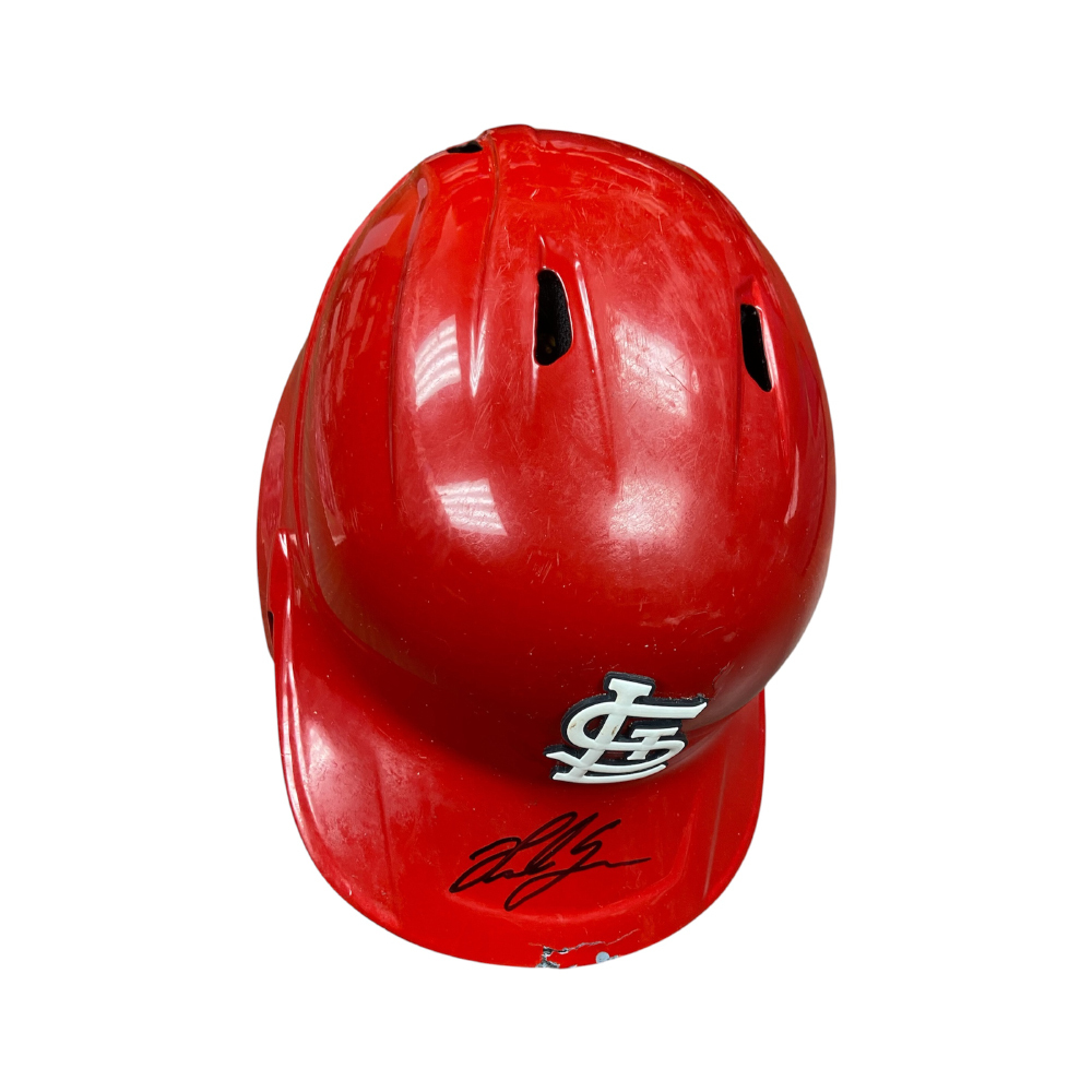 Nolan Gorman Autographed Team Issued Red Helmet (Size 7 1/8) | St