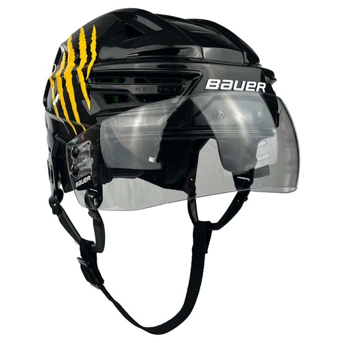 Photo of Game-Used 2026 Stadium Series Bauer Hockey Helmet - Mason Lohrei