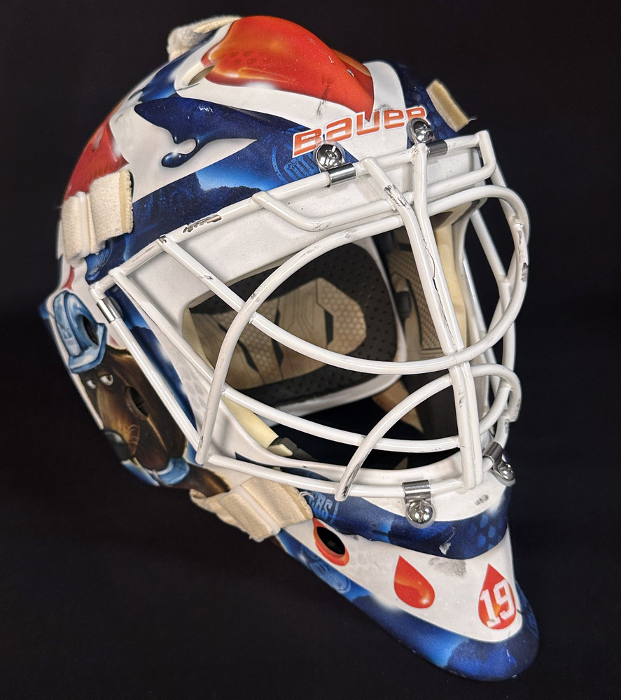 Mikko Koskinen #19 - 2020-21 Edmonton Oilers Game-Used Goal Mask 
