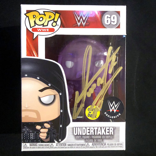 Undertaker SIGNED Glow-In-The-Dark Pop! Vinyl Figure