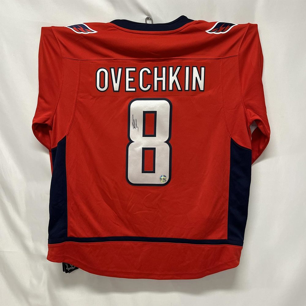 AHL Authentic Washington Capitals Jersey Signed by 8 Alexander Ovechkin