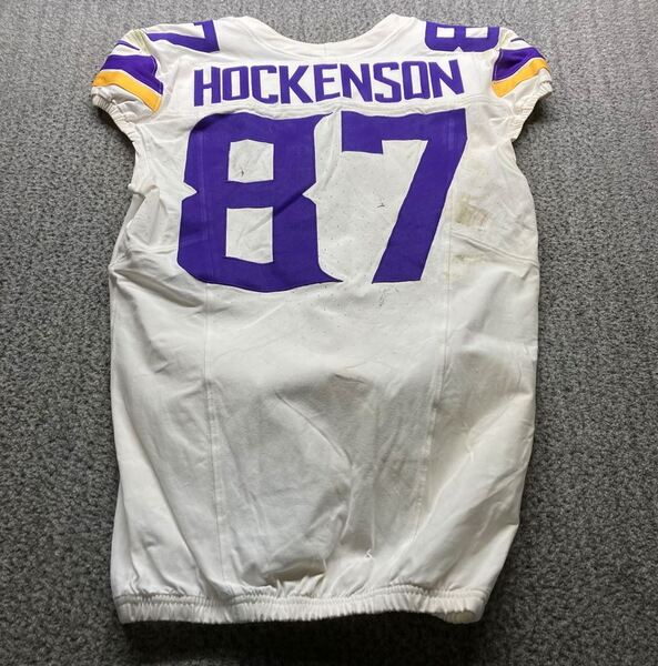 Dublin Games - Vikings TJ Hockenson Game Worn Jersey (9/28/2025) Size 42...