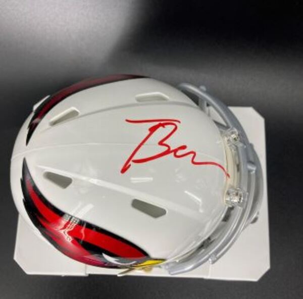 NFL - Cardinals Trey Benson Signed Mini Helmet