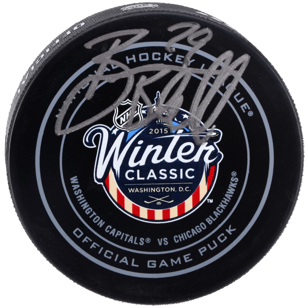 Bryan Bickell Chicago Blackhawks Autographed 2015 Winter Classic Official Game Puck