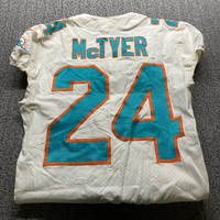 NFL - Dolphins Torry Mctyer Game Used Jersey 2018 Season Size 38