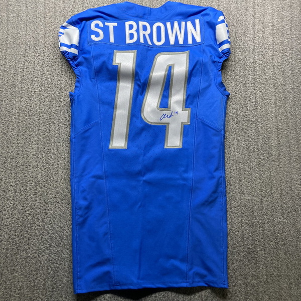 NFL - Lions Amon-Ra St. Brown Signed Authentic Jersey Size 38