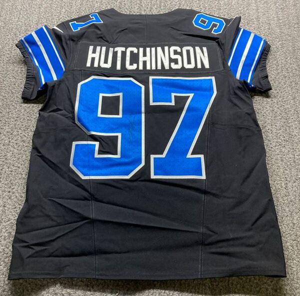 NFL - Lions Aiden Hutchinson Signed Authentic Alternate Jersey
