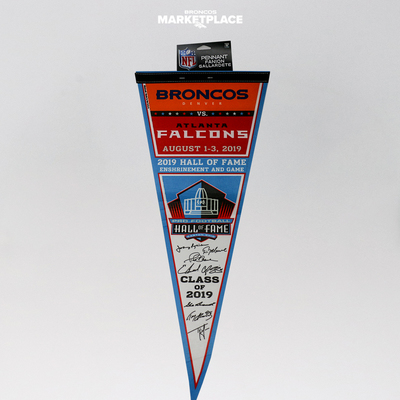 2019 Hall of Fame Enshrinment and Game Pennent (Broncos vs. Falcons)